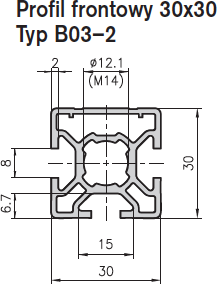 Profile bazy 30 mm