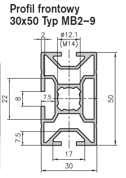 Profile bazy 30 mm