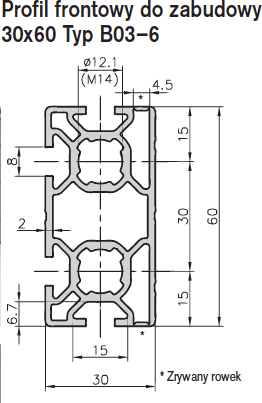 Profile bazy 30 mm