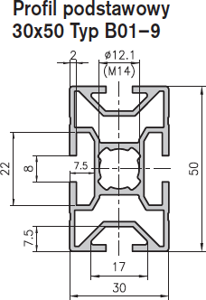 Profile bazy 30 mm