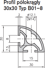Profile bazy 30 mm